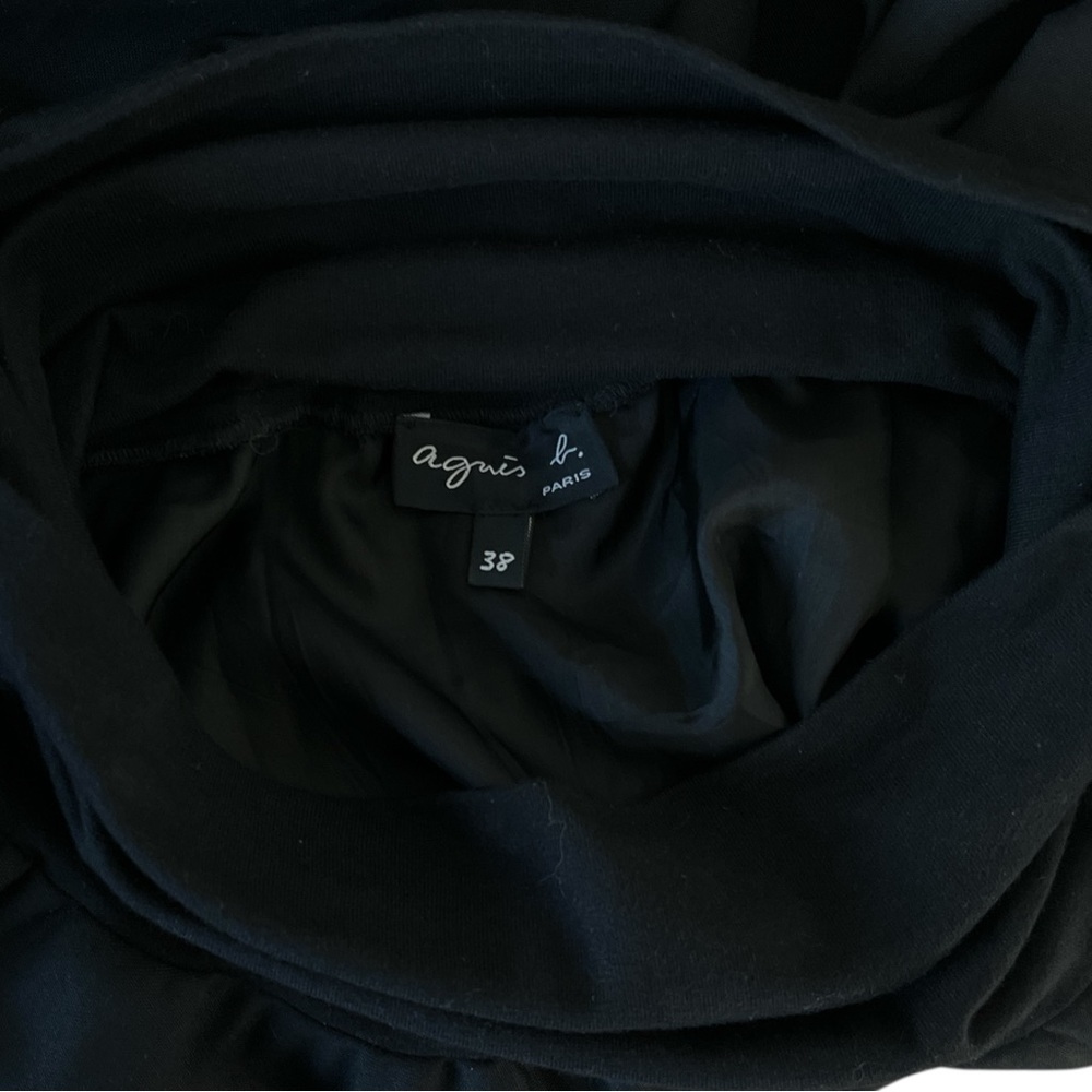 Agnes B. Black A-Line Midi Skirt - Picture 9 of 11